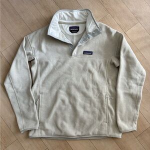 Patagonia Lightweight Better Sweater® Marsupial Pullover Sweater, Bleached Stone
